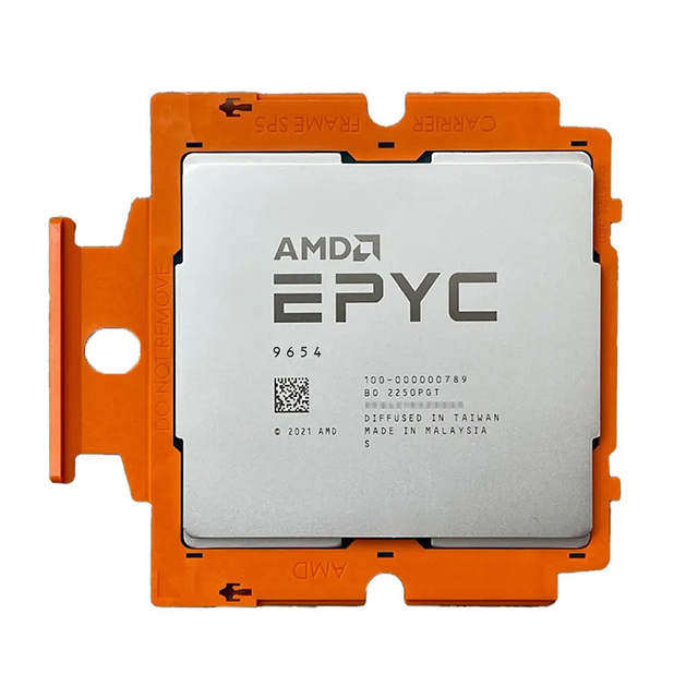 New for for 9654 Server Processor 96 Core 2.4GHz 384MB L3 Cache TDP 360W SP5 Socket (4th Gen Genoa) (100-000000789)
