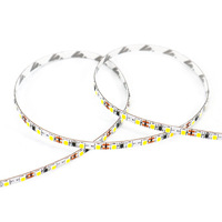 Bande lumineuse LED flexible basse tension 2835 SMD IP20 12V/24V ultra-étroite 5mm sur fil de cuivre, haute luminosité, auto-adhésive pour éclairage d'ambiance
