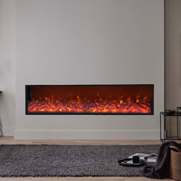 Cheminées électriques encastrées avec flammes simulées LED, idéales pour la décoration intérieure des villas, appartements et espaces commerciaux.