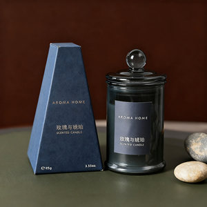 Coffret cadeau de poésie de parfum coloré Boîte à bougies d'aromathérapie (12 pièces) Emballage en carton recyclable sans fumée Anniversaire - Product Image 2