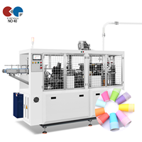 Machine de fabrication de gobelets entièrement automatique Type d'origine alimentaire Dimension Garantie ANNÉE Industries faisant la machine prix des gobelets en papier