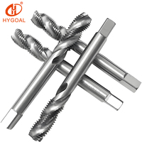 HYGOAL Arestun Machine à tarauder en acier rapide à cannelures spirales, avec 3-48 tailles de filetage, revêtement au nitruage, droite