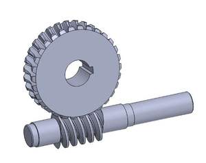 Pinion <span class=keywords><strong>Worm</strong></span> Gear Logam untuk Mesin CNC, Pemesinan Baja Tahan Karat, Poros Roda <span class=keywords><strong>Worm</strong></span> Huakun - Product Image 5