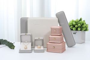 กล่องเครื่องประดับหนัง PU ขายดีจัดเก็บและจัดแสดงเครื่องประดับสำหรับใส่แหวนกำไลข้อมือสร้อยคอและเครื่องประดับ - Product Image 6