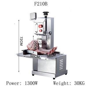 Coupeur commercial multifonctionnel à bande fraîche congelée Machine automatique de découpe de viande de chèvre congelée Scie à os - Product Image 4