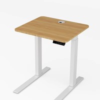 Ecomax table de bureau réglable en bambou dessus de bureau en bambou table de bureau en bambou table élévatrice de bonne qualité