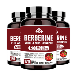 Suplemento OEM de Berberina Natural con Canela de Ceilán, Promueve la Salud Digestiva, Aumenta la Energía para Adultos, 60 Cápsulas - Product Image 6