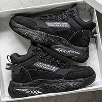 Chaussures de sport montantes respirantes pour hommes, style coréen, à lacets, avec doublure en coton, baskets décontractées épaisses, vente directe usine