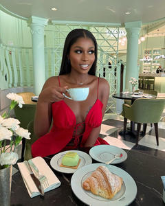 ضرب حزام السباغيتي الأحمر جعل الأشرطة أزياء جريئة أنيقة الخصر الصيف عارية الظهر فساتين طويلة عارضة - Product Image 6