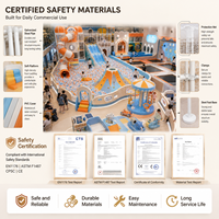 Área de Juegos Infantil Suave, Color Beige Cálido, TUV ISO 9001, Mini Tobogán, Paneles Sensoriales, Piscina de Pelotas, Entrega Llave en Mano, Proyecto para Cafetería Familiar