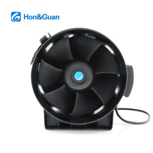 مراوح تهوية Hon&Guan مع وحدة تحكم في السرعة المتغيرة ومحرك EC لخيام الزراعة والزراعة المائية والدفيئات ومراوح مجاري الهواء الصديقة للبيئة - Product Image 3