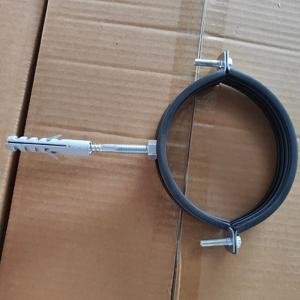 Klem Las M8 berlapis seng dengan karet PVC + baut + klem pipa baja tahan karat jangkar plastik dengan karet - Product Image 2