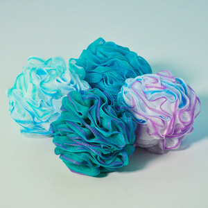 <b>Bath</b> Sponge Set 4 Pack <b>Large</b> 75g <b>Bath</b> Flower Scrub <b>Towel</b> For Daily Use - Product Image 2