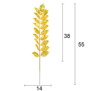 Hesper جودة عالية أوراق نخيل استوائية ذهبية أوراق شجر نخيل أوراق ذهبية لتزيين حفلات الزفاف - Product Image 6