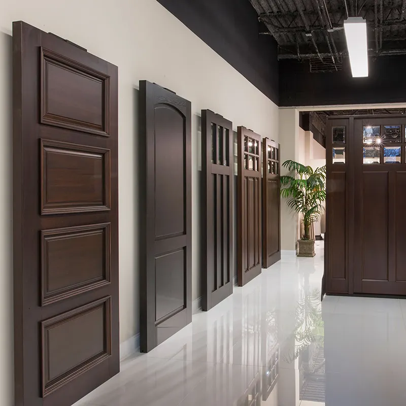Modern internal wood door designs soundproof pvc interior doors with handles
