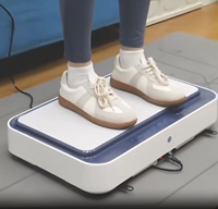 Plateforme vibrante électrique verticale portable en ABS, 5 modes automatiques, 99 niveaux de vitesse, écran LED, machine d'exercice amincissante, fitness