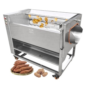 Electric 750W Cassava Peeling Machine Peeler and Washer Potato Brush Washing Peeling Machine <strong>Roller</strong> Brushing Peeling Machine - Product Image 2