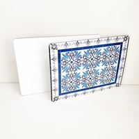 Sets de dessous-de-plat en MDF vierges pour sublimation A4, style classique avec option de couleur personnalisée, sublimation vierge