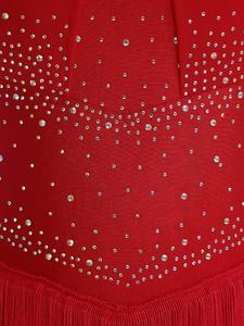 Mono de una pieza para mujer, para baile latino de samba, rumba, baile de salón, fiesta, disfraz de baile latino, actuación de samba. - Product Image 4