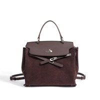 Sac à dos décontracté en cuir mat vintage, tendance 2026, personnalisé ODM/OEM, sac à bandoulière, sac à main pour femme