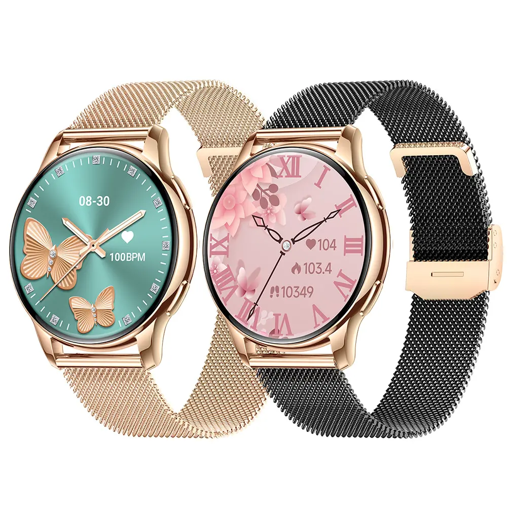 Lady Amoled Smart Watch 2024 BT Call Heart Rate Monitor IP68 Waterproof 1.32 Inch Screen Women Men Reloj Smartwatch Y11