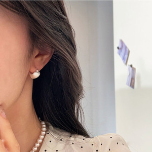 Kaiming S925 Sterling Silver Heart Stud <b>Earrings</b> For Women Korean Style Everyday Wear Jewelry 925 Silver Ear <b>Post</b> - Product Image 3