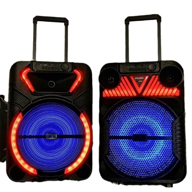Outdoor 15-Inch Portable Speaker System Built-in Mic for RGB LED Lighting 30W V5.3 3000-5000mAh Battery Display Screen