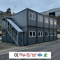 Unité d'hébergement modulaire préfabriquée pliable pour camp de travail, exploitation minière, champ pétrolier, construction, projet isolé