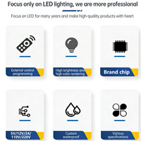 Bandes LED DC 24V 400LEDs/m 8mm de largeur IP20 10W/M Rouleau de 10M Ra90 180lm/W Lumières COB Garantie de 2 ans pour l'éclairage de plafond
