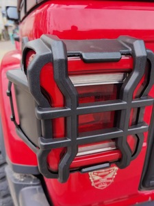 New Style 4X4 Stainless Steel Black <strong>Tail</strong> <strong>Light</strong> Guards Replacement Rear Lamp <strong>Cover</strong> for <strong>Wrangler</strong> JL 2018+ - Product Image 4