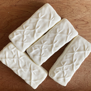 Modelo de comida de imitación con forma de Snickers, textura de arroz glutinoso tailandés, cuadrado, ampliado en 3D, blanco, pegajoso, suave, de rebote lento, tipo Dum Cake - Product Image 4