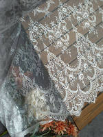 Tissu en dentelle Chantilly française pour cils, maille, DIY, nappes, rideaux, vêtements