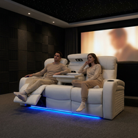 Sofá Reclinable Eléctrico de Lujo para Sala de Estar Contemporánea, Cine en Casa