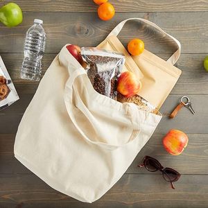 Custom Office School Library Shopping Reusable <b>Large</b> Capacity <b>Canvas</b> Tote Pure Cotton <b>Bag</b> for Product - Product Image 3