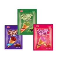 Cone OEM Chocolat Croustillant et Délicieux Snack à la Crème Glacée Forme Solide pour Loisirs Commerce Extérieur Exportation Vente en Gros