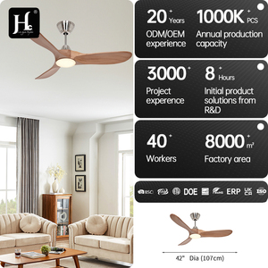 Modern Home <b>Ceiling</b> <b>Fan</b> <b>with</b> LED Lights, <b>Remote</b> Control, DC Motor, 6 Speeds, 3 Blades, 48-Inch, Dimmable - Product Image 4