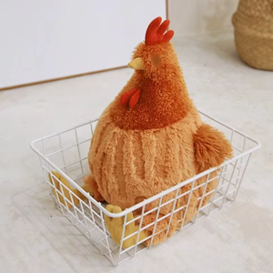 Oreiller en peluche en forme de poussin de la série JC avec rembourrage en polyester et coton PP, trois tailles, décoration d'intérieur, cadeaux de festival - Product Image 4