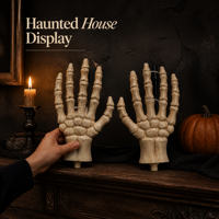 Main de squelette en plastique pour Halloween, accessoire de déguisement durable et réutilisable pour farces, tours, décoration de maison hantée ou de bar