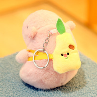 Nouveauté Petit pendentif Capybara en peluche bon marché Poupée de décoration en peluche polyester souple pour anniversaire