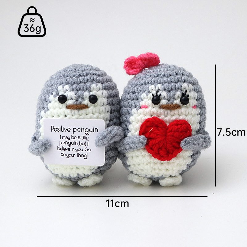 Pingouin gris + yeux carte gris p 06cm