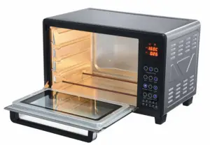 Forno elétrico doméstico com controle de toque digital 35L com espeto e convecção