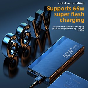 Nuova Tendenza <span class=keywords><strong>Elettronica</strong></span>: Power Bank in Plastica da 66W con Ricarica Super Veloce, Cavo Integrato, 20.000mAh ad Alta Capacità, Multi-USB - Product Image 4