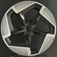Jantes forgées noires GW Stealth 17-22 pouces 5x130 5x112, usinées CNC de précision, directionnelles, pour Porsche Taycan, Audi E-tron GT, BMW i4, iX