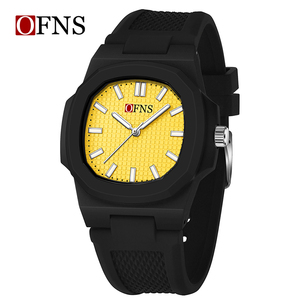 Orologi da <span class=keywords><strong>Uomo</strong></span> Quadrati in Silicone Nero e Oro, <span class=keywords><strong>Marca</strong></span> <span class=keywords><strong>di</strong></span> Lusso, Impermeabili, al Quarzo, Sportivi, Regalo per <span class=keywords><strong>Uomo</strong></span> 1322 - Product Image 1