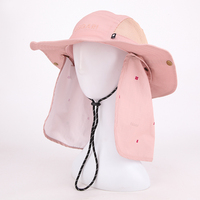 Chapeau de soleil personnalisé pour femme, à large bord, anti-UV, avec filet respirant détachable, pliable, pour camping, pêche et randonnée en extérieur