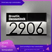 Logos personnalisés en acrylique, enseignes LED pour l'extérieur et l'intérieur, lettres en relief, éclairage étanche, panneaux publicitaires lumineux DC 12V pour