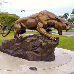 Personalizza la scultura regalo in metallo <span class=keywords><strong>pantera</strong></span> a grandezza naturale in bronzo leopardato per la decorazione domestica della tavola - Product Image 1