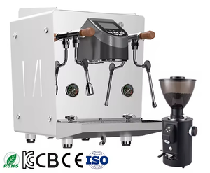 Máquina de Café Espresso Semiautomática Comercial, Máquina de Espresso Profesional de Doble Caldera para Cafetería - Product Image 5