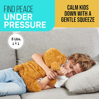Coussin lesté et animal en peluche personnalisé FRIENDLY CUDDLE pour enfants et adultes - Super doux en peluche, doublure en coton PP, soulagement du stress
