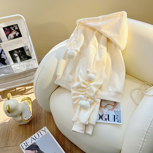 <span class=keywords><strong>Felpa</strong></span> con <span class=keywords><strong>Cappuccio</strong></span> Cartoon di Alta Qualità dal Produttore, Giacca Corta con <span class=keywords><strong>Cappuccio</strong></span> - Product Image 3